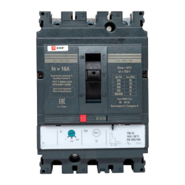 Автоматический выключатель EKF PROxima ВА-99C (Compact NS) 160/ 16А 3P 36кА mccb99C-160-16