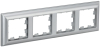 Рамка 4-м BRITE DECOR Алюминий 3D-форма РУ-4-Бр BR-M42-12-K47