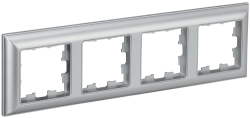 Рамка 4-м BRITE DECOR Алюминий 3D-форма РУ-4-Бр BR-M42-12-K47