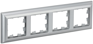 Рамка 4-м BRITE DECOR Алюминий 3D-форма РУ-4-Бр BR-M42-12-K47