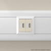 USB зарядное устройство Avanti 2 модуля тип А 2.1 А (ванильная дымка) 4405542