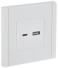 Розетка USB A+C FORTE&PIANO 3,1А FP250 (белый) FP-U22-D31-K01