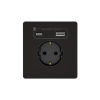 Зарядка USB А+С 20Вт с розеткой SE Systeme Infinity (полярная ночь) FSE001032
