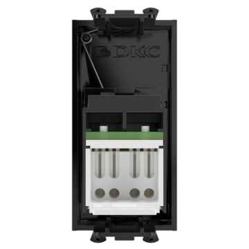 Компьютерная розетка DKC Avanti RJ-45 модульная кат. 5е (черный квадрат) 4402461