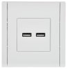 Розетка USB A+A FORTE&PIANO 3,1А FP249 (белый) FP-U21-D31-K01