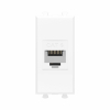 Компьютерная розетка DKC Avanti RJ-45 без шторки кат. 6 1 модуль (Белое облако) 4400691