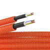 Гофра ПНД DKC 16мм оранжевая с кабелем ВВГнг(А)-LS 3х1,5 РЭК ГОСТ+ (50м) 7L91650