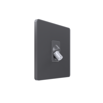 Розетка TV/FM/SAT SE Systeme Infinity 5-2400MГц (вулканический пепел) FSE000798