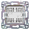 Выключатель проходной 2-клавишный IEK SKANDY 10А SK-V05Gr (серый) SK-V22-0-10-K03