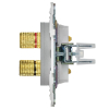 Аудиорозетка IEK SKANDY 4-ая SK-A01S (серебряный) SK-S40-K23