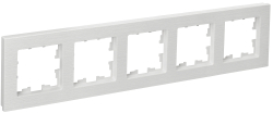 Рамка 5-м BRITE DECOR Белый рифленый РУ-5-Бр BR-M52-51-K01