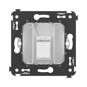 HDMI розетка DKC Avanti одинарная в стену тип А (Белое облако) 4400253