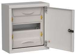 Щит металлический навесной IEK TITAN 5 ЩРн-12 (1х12) 335х310х140 IP31 серый TI5-50-N-012-31-7035