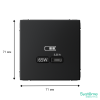Розетка USB ArtGallery тип С высокоскор. заряд 65W QC PD (карбон) GAL001027