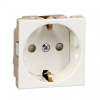 Systeme Electric Розетка В45 СУ с ЗК для каб. кан. бел. RAL9010 RN16-113-BE