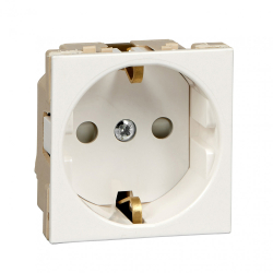 Systeme Electric Розетка В45 СУ с ЗК для каб. кан. бел. RAL9010 RN16-113-BE