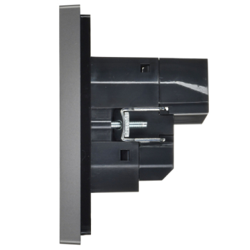 Зарядка USB (А+С) с розеткой IEK FORTE&PIANO 18Вт FP547 (сталь) FP-R14-16-U22-018-K46