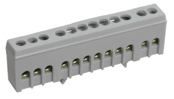 IEK Шина L фаза в корп изол на DIN-рейку ШНИ-6х9-12-К-Ср YNN10-69-12KD-K02