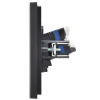 Розетка компьютерная двойная RJ45 FORTE&PIANO кат.6 FP634M (металл шампань) FP-K20-2-M-K37