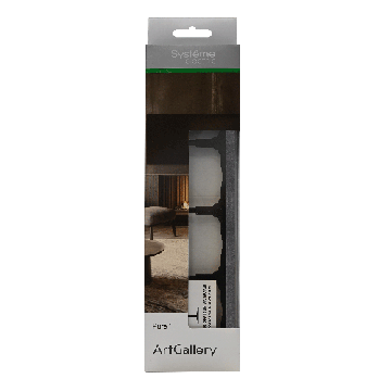Рамка ArtGallery Pure Systeme Electric четырехместная камень (графит) GAL373104