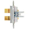 Аудиорозетка IEK SKANDY 4-ая SK-A01N (никель) SK-S40-K50