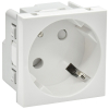 Розетка IEK PRIMER 2P+E со шторками 2 модуля 45град РКС-20-30-П-45 (белый) PR-KK40D-RSZH-2-2-45-K01