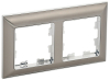 Рамка 2-м BRITE хром/никель РУ-2-Бр BR-M22-12-4-K23