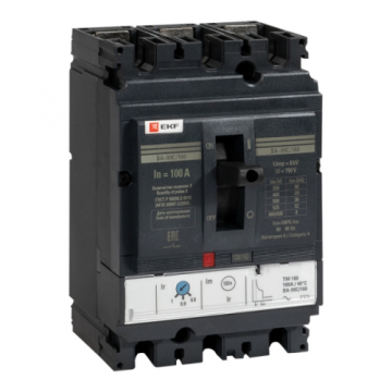 Автоматический выключатель EKF PROxima ВА-99C (Compact NS) 160/100А 3P 36кА mccb99C-160-100