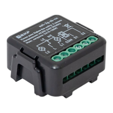 EKF Умное реле в подрозетник 2-канальное без нейтрали Zigbee Connect Select. ssh-2g-zb-nn