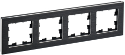 Рамка 4-м BRITE DECOR Черный металл РУ-4-1-БрЧ BR-M42-M-K02