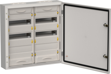 Щит металлический навесной TITAN 5 ЩРн-72 (2х3х12) 585х570х140 IP54 серый TI5-50-N-2X036-54-7035