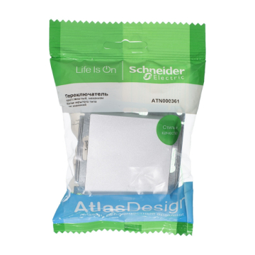 Проходной одноклавишный переключатель AtlasDesign (алюминий) ATN000361