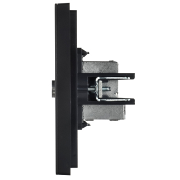 Розетка TV проходная FORTE&PIANO FP129M (металл черный) FP-A10-P-M-K02