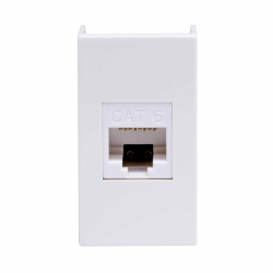 Компьютерная розетка DKC Viva RJ45 кат. 6A 8P8C (белая) 1мод 45078