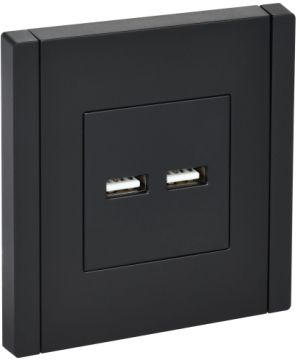 Розетка USB A+A FORTE&PIANO 3,1А FP149 (черный) FP-U21-D31-K02
