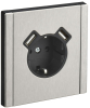 Зарядка USB (А+A) с розеткой IEK FORTE&PIANO 3,1А FP745M (металл никель) FP-R14-16-U21-D31-M-K50