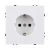 Розетка штепсельная SCHUKO 16A/250 В, белый матовый Kollinger Eclipse EC-014WH EC-014WH