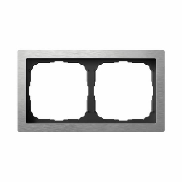 Рамка ArtGallery Pure Systeme Electric двухместная металл (алюминий) GAL312102