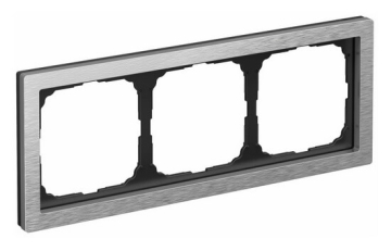 Рамка ArtGallery Pure Systeme Electric трехместная металл (алюминий) GAL312103