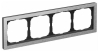 Рамка ArtGallery Pure Systeme Electric четырехместная металл (алюминий) GAL312104