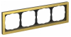 Рамка ArtGallery Pure SE четырехместная металл (золото) GAL312404