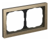 Рамка ArtGallery Pure Systeme Electric двухместная металл (латунь) GAL312202
