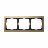 Рамка ArtGallery Pure Systeme Electric трехместная металл (латунь) GAL312203