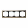 Рамка ArtGallery Pure Systeme Electric четырехместная металл (латунь) GAL312204