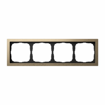 Рамка ArtGallery Pure Systeme Electric четырехместная металл (латунь) GAL312204
