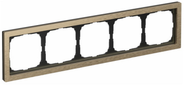 Рамка ArtGallery Pure Systeme Electric пятиместная металл (латунь) GAL312205