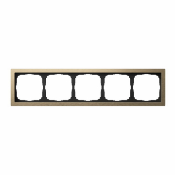 Рамка ArtGallery Pure Systeme Electric пятиместная металл (латунь) GAL312205