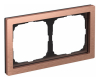 Рамка ArtGallery Pure SE двухместная металл (медь) GAL312502