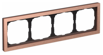 Рамка ArtGallery Pure SE четырехместная металл (медь) GAL312504