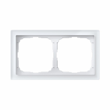 Рамка ArtGallery Pure SE двухместная стекло (белая) GAL320102